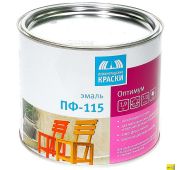 Эмаль ПФ-115 Оптимум ярко-желтая 1,9 кг.