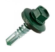 Шурупы МЦСШ кров. 5,5 х 19 RAL6005 зеленый мох