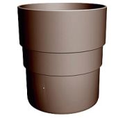 Муфта соединительная трубы RAL8017 шоколад Docke PREMIUM