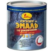 Грунт-эмаль по ржавчине 3в1, зеленая, 1л. Новбытхим